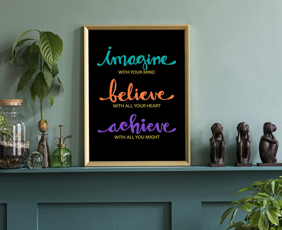 Gym Wall Art Gym Poster Gym Quote Gym Dcor Home Wall Art Home Gym Dcor Home Gym Poster Home Wall Decor Fitness Office Walll Quote - Image 3