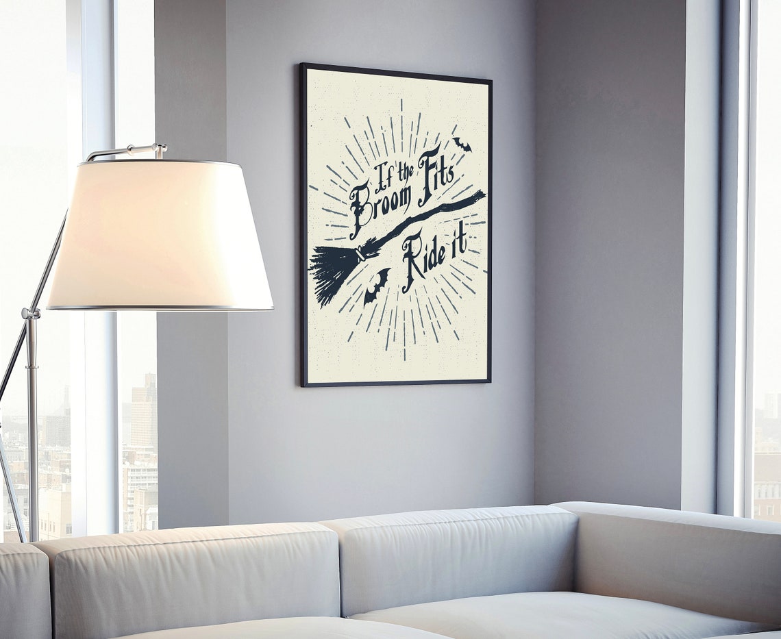 If The Broom Fits Ride It Gym Poster Gym Wall Art Gym Prints Gym Dcor Home Gym Home Gym Dcor Fitness Dcor Motivation Art Poster - Image 4