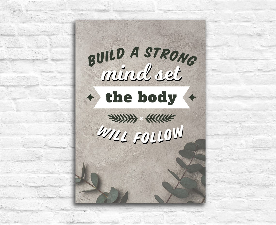 Gym Wall Art Gym Poster Gym Quote Gym Dcor Home Gym Home Gym Dcor Home Gym Poster Inspired Poster Fitness Dcor Motivational Quote - Image 3