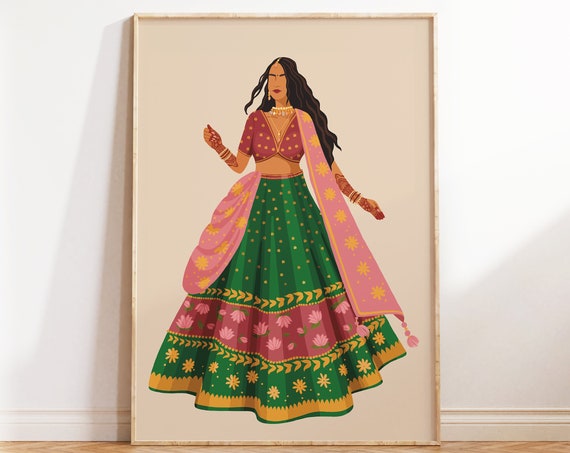 Desi Art Indian Wedding Sangeet Wall Art