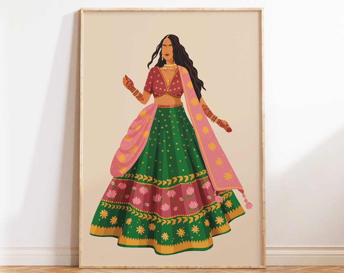 Desi Art Indian Wedding Sangeet Wall Art