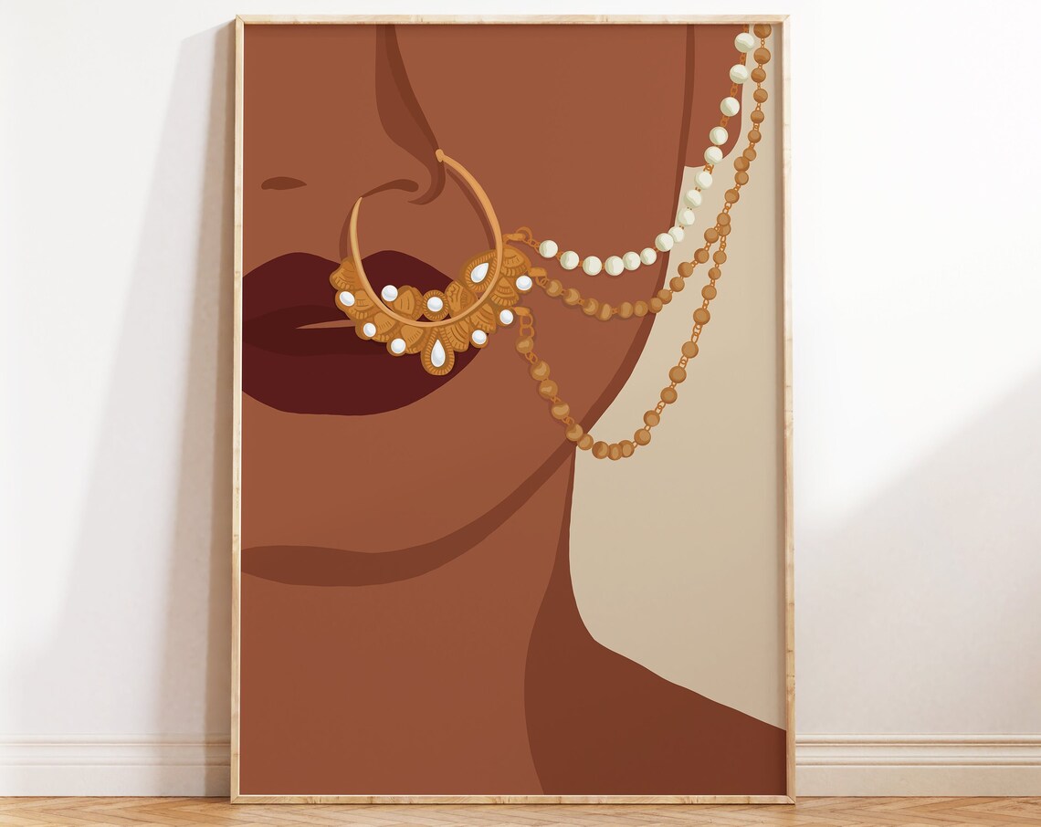 Desi Art Indian Wall Art, South Asian Woman