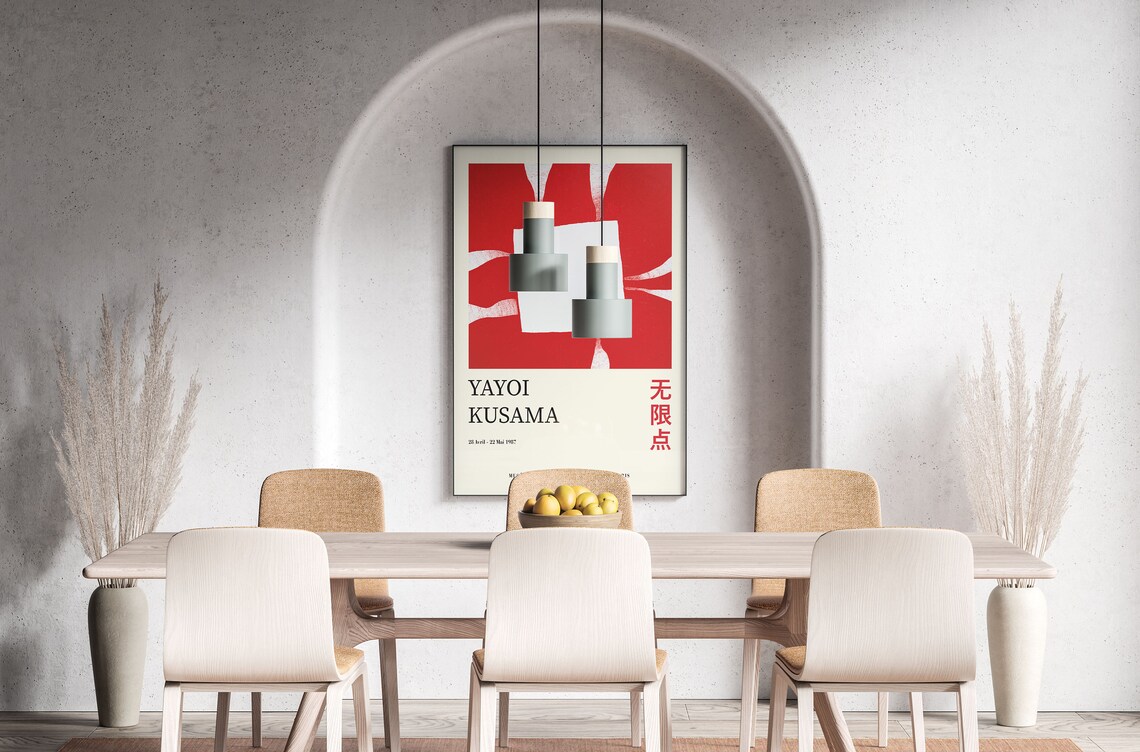 Yayoi Kusama Exhibition Poster, Japandi Art Print - Image 3