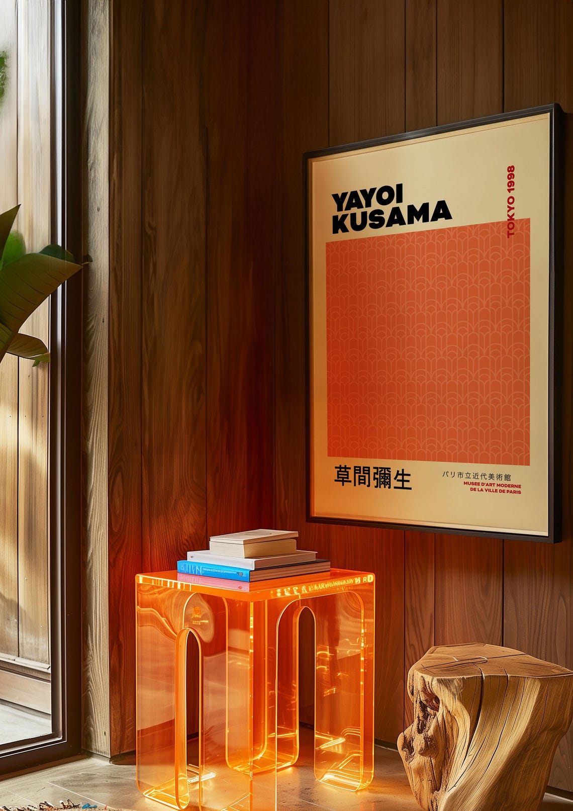 Yayoi Kusama Tokyo 1998 Orange Arch Pattern Exhibition Poster - Image 4