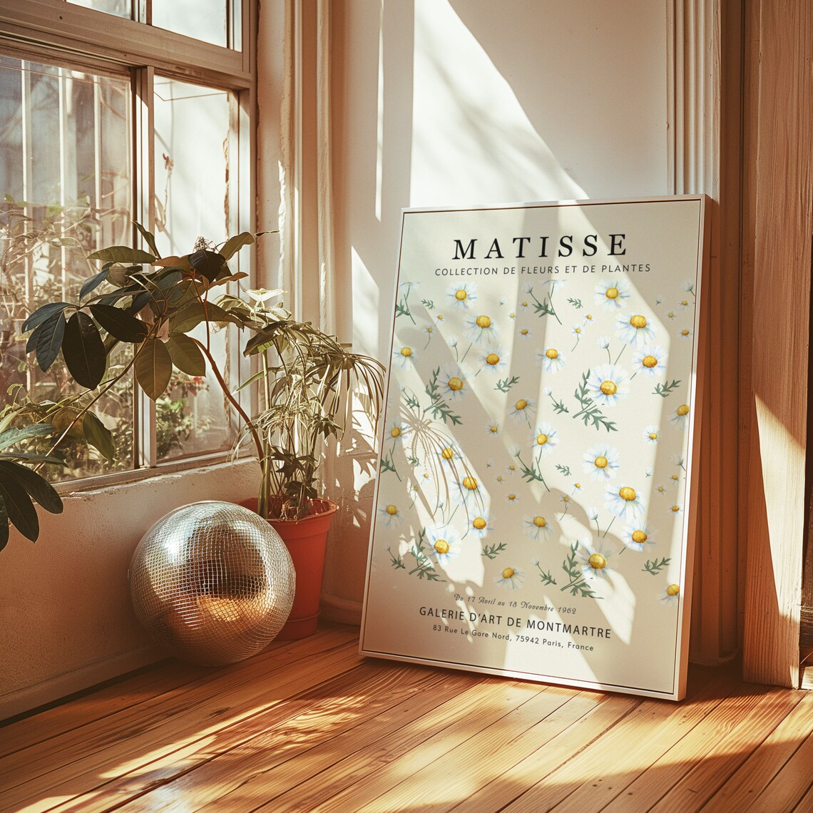 Tokyo Flower Market Matisse-Inspired Botanical Poster - Image 5