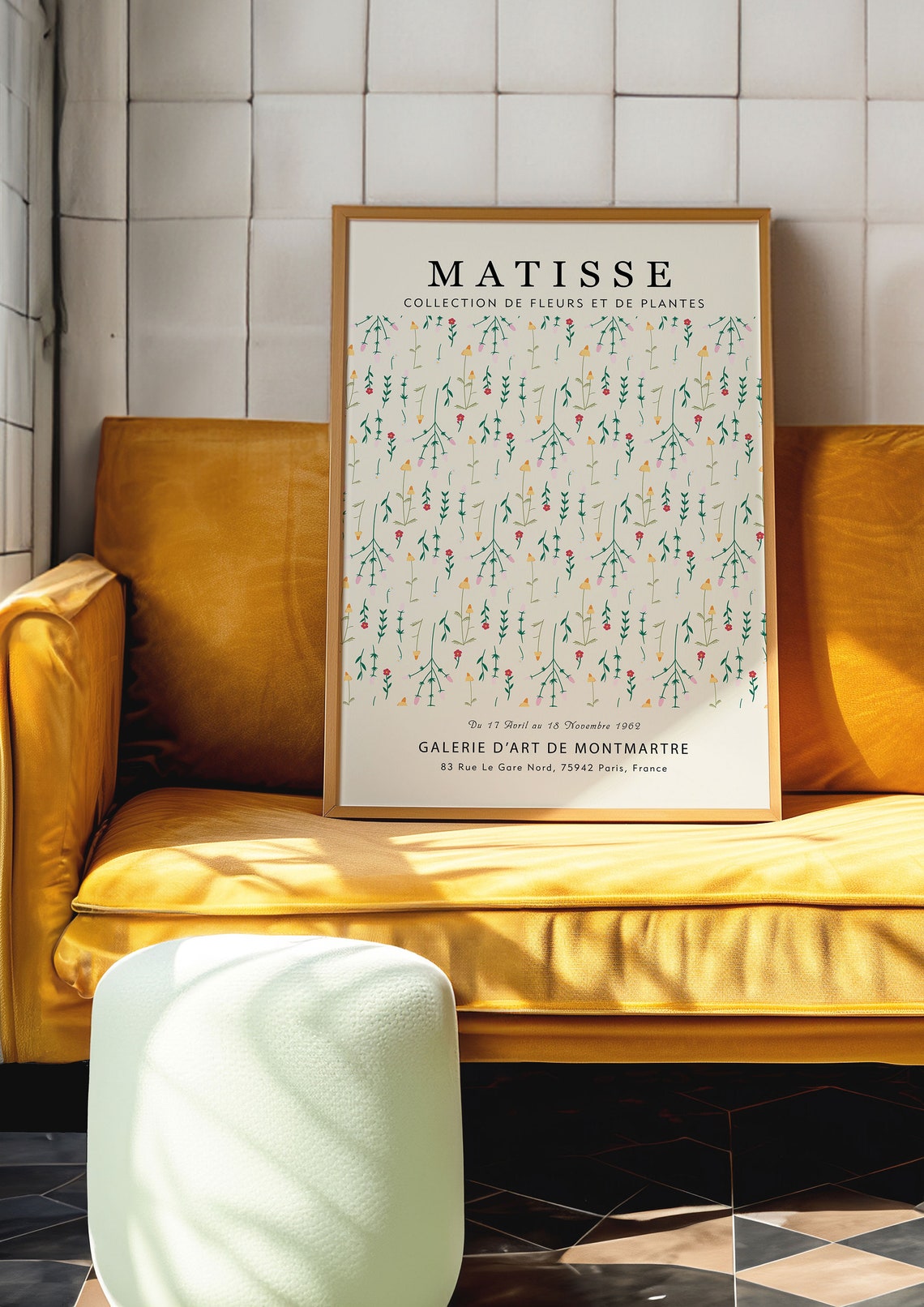 Matisse Tiny Floral Sprigs Delicate Colorful Botanical Art Print - Image 5
