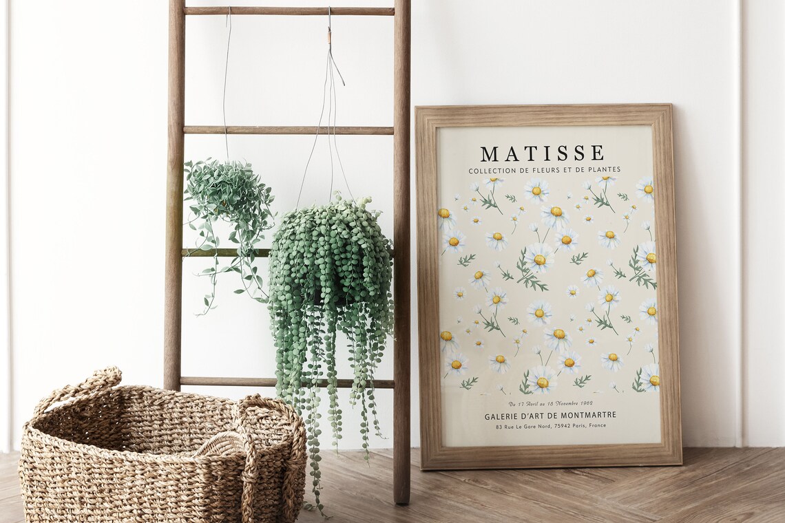 Tokyo Flower Market Matisse-Inspired Botanical Poster - Image 4