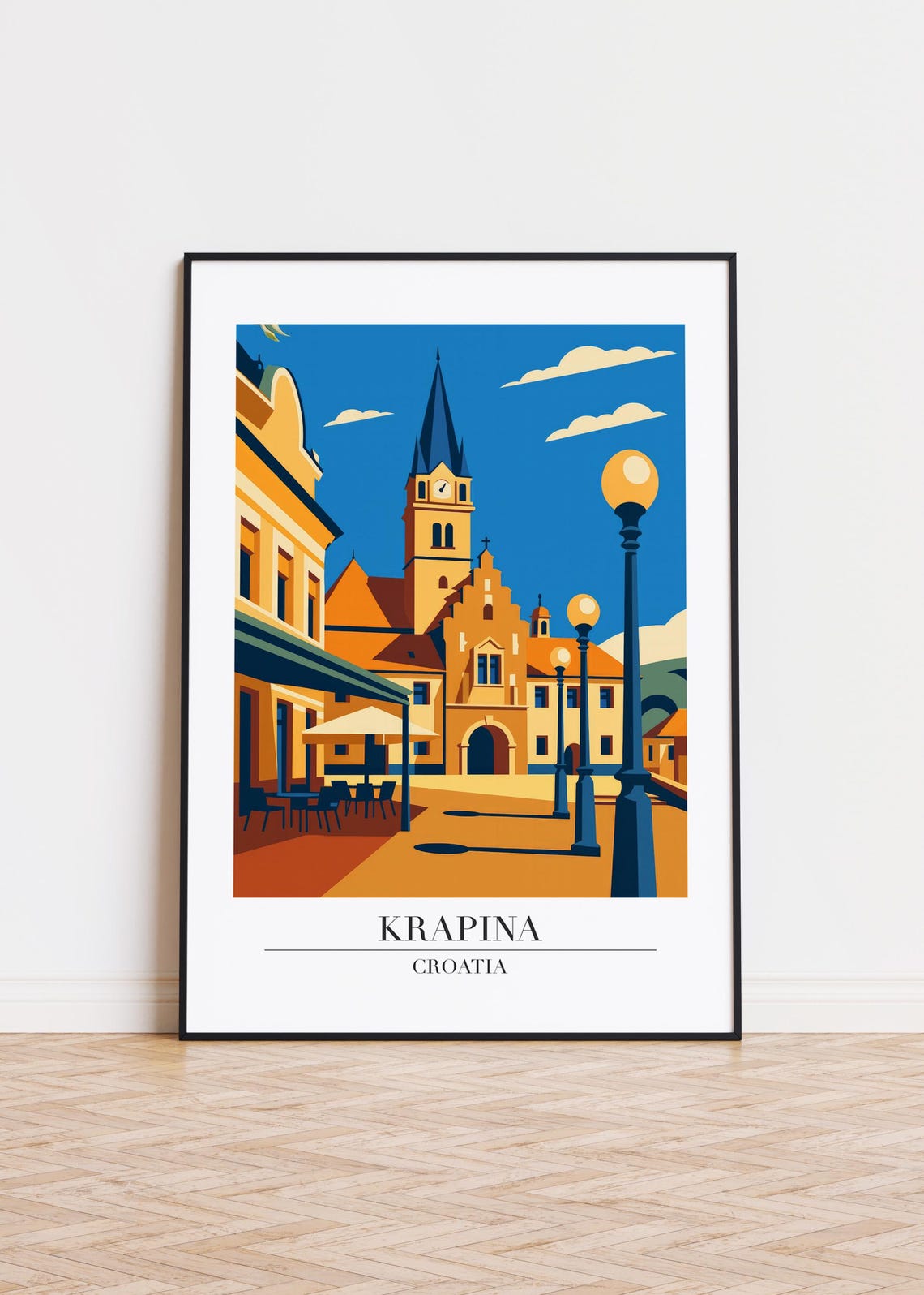 Krapina Croatia Poster Modern City Art Print