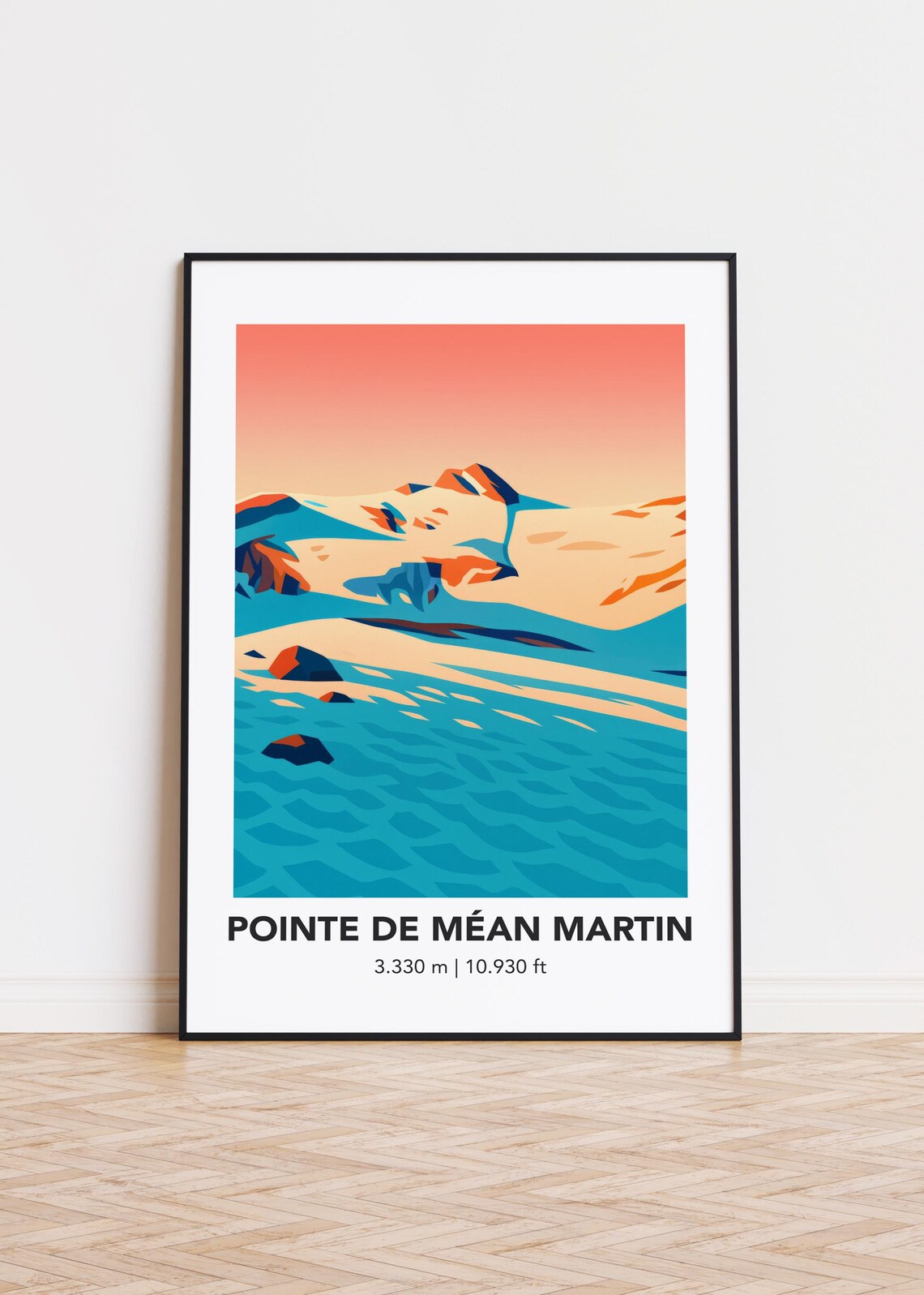Pointe De Man Martin Mountain Poster Print