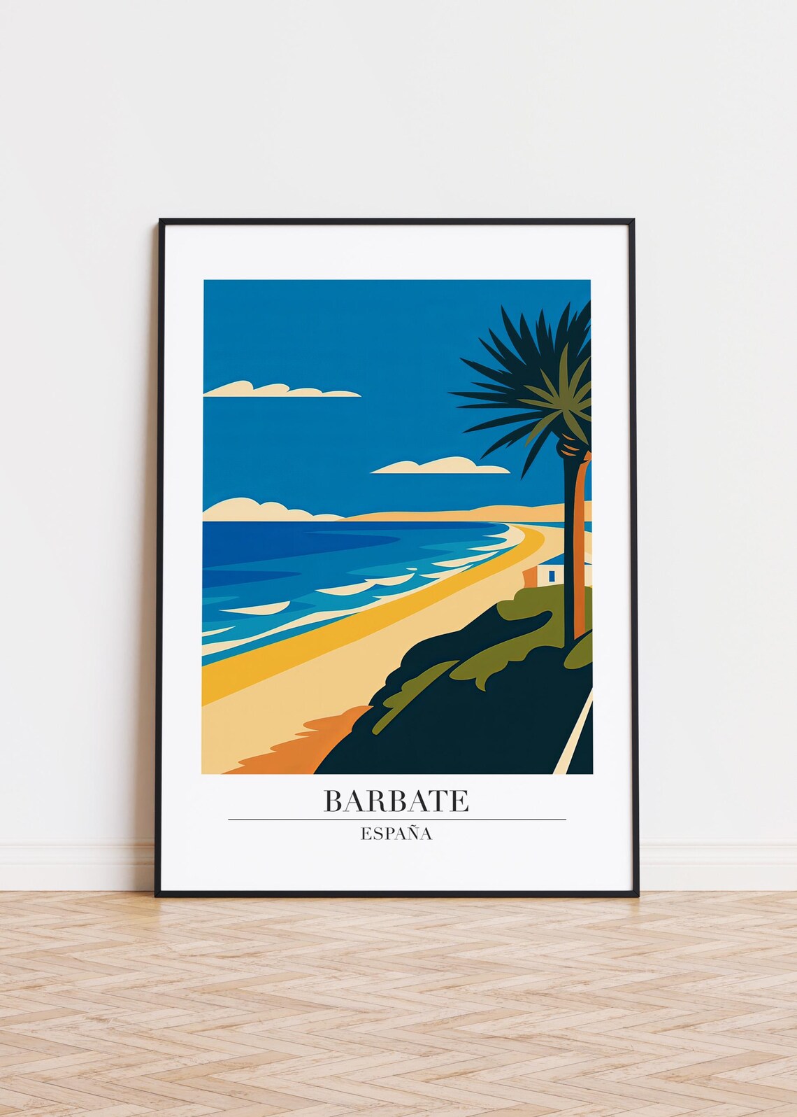 Barbate Spain Modern Travel Poster