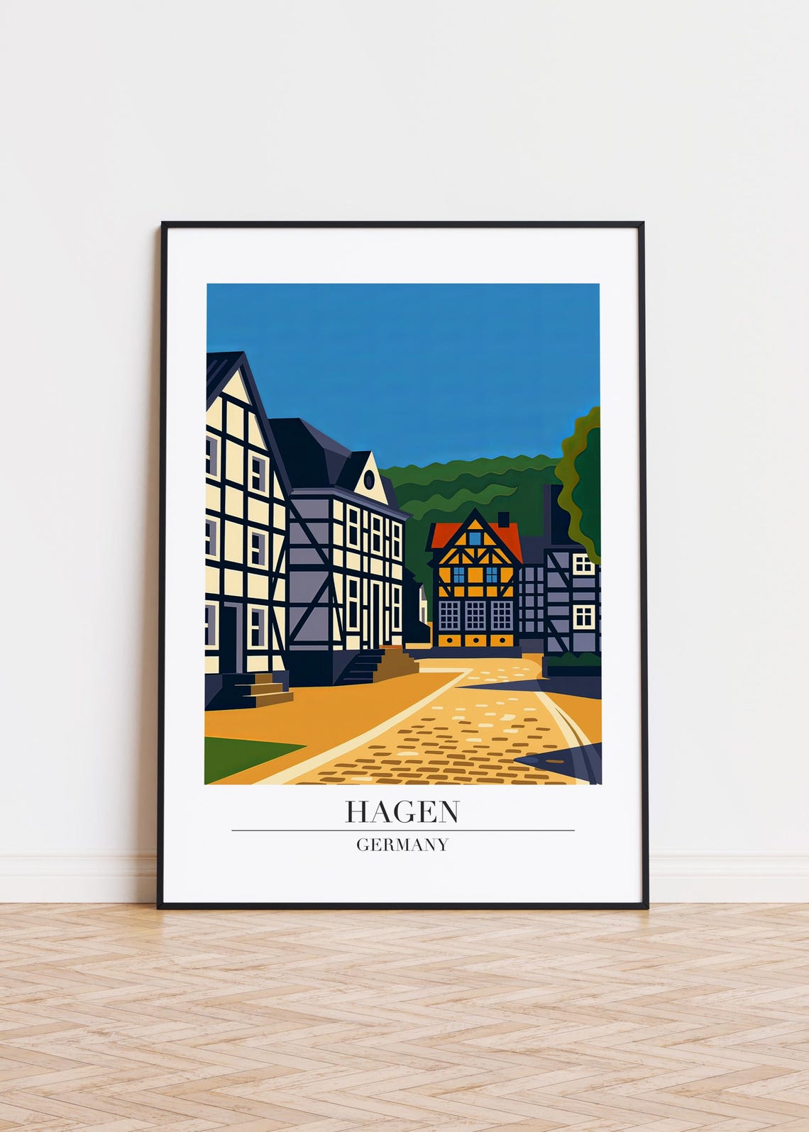 Hagen Germany Poster City Skyline Art Print