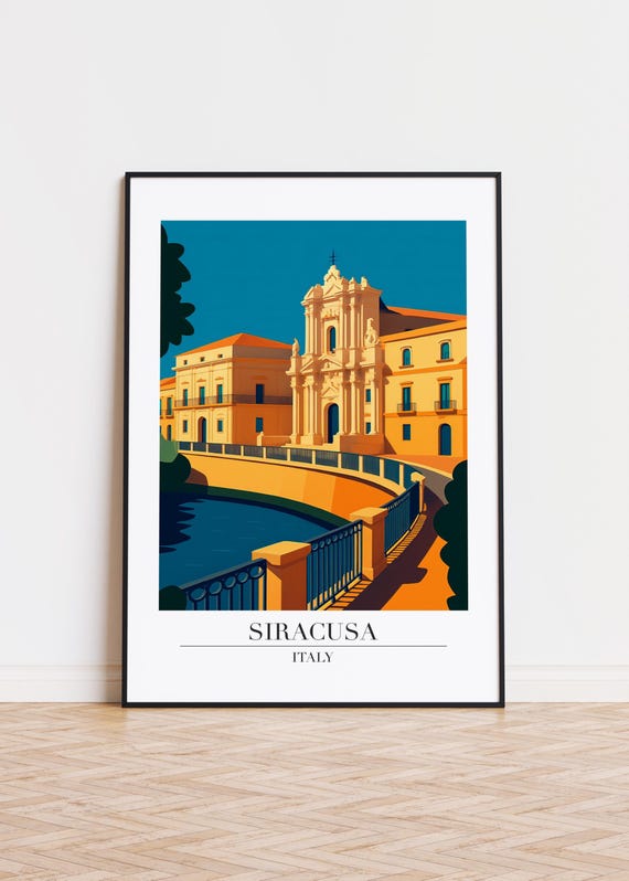 Siracusa Italy Modern City Art Print