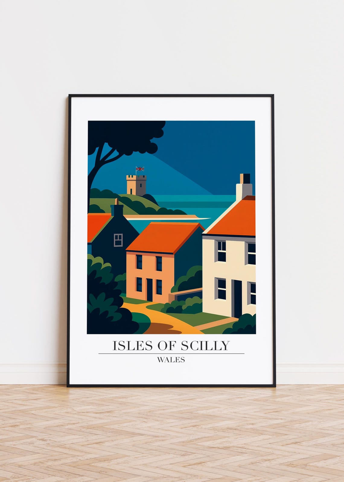 Isles Of Scilly Modern Travel Poster