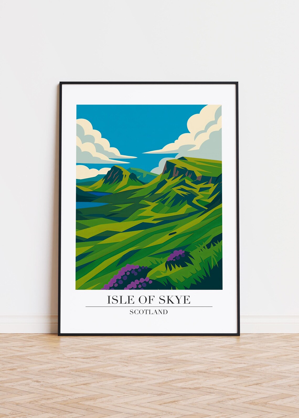 Isle Of Skye Scotland Modern Travel Poster