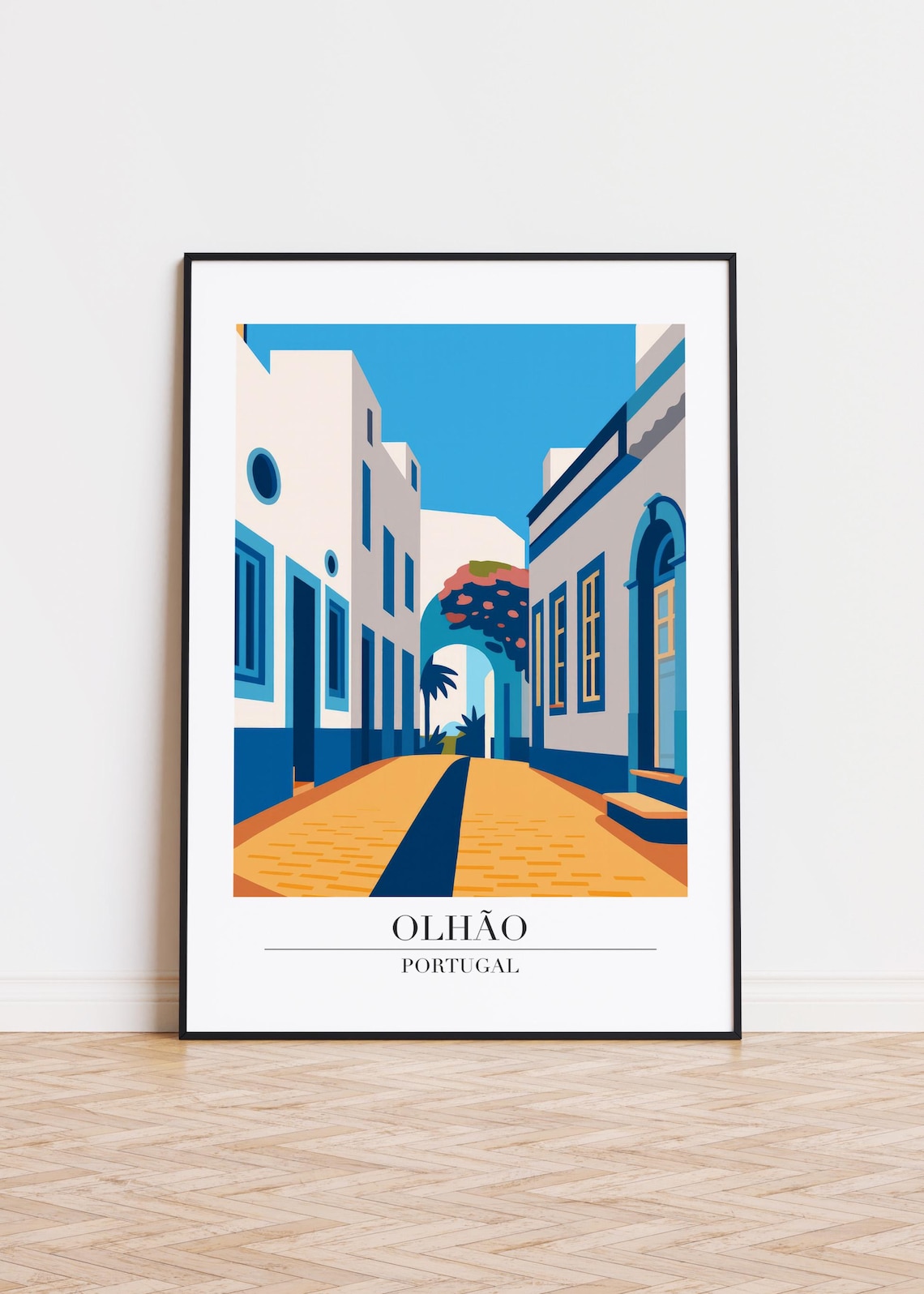 Olho Illustration, Minimalist Travel Poster