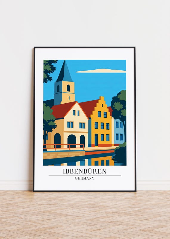 Ibbenbren Germany Poster City Skyline Art Print