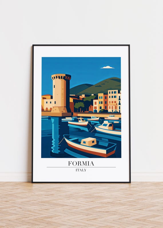 Formia Italy Poster Modern City Art Print