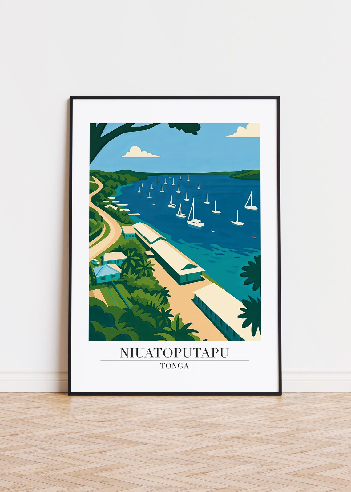 Niuatoputapu Tonga Minimalist Travel Poster