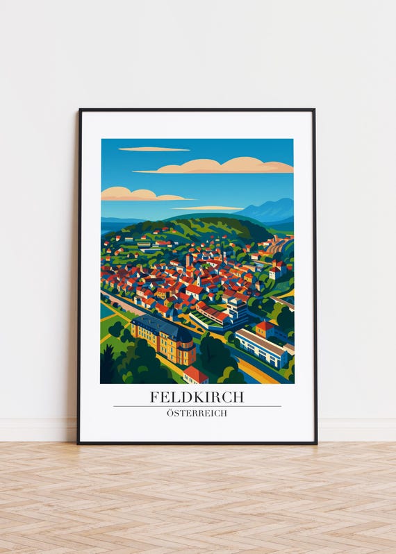 Feldkirch Austria Poster City Skyline Art Print