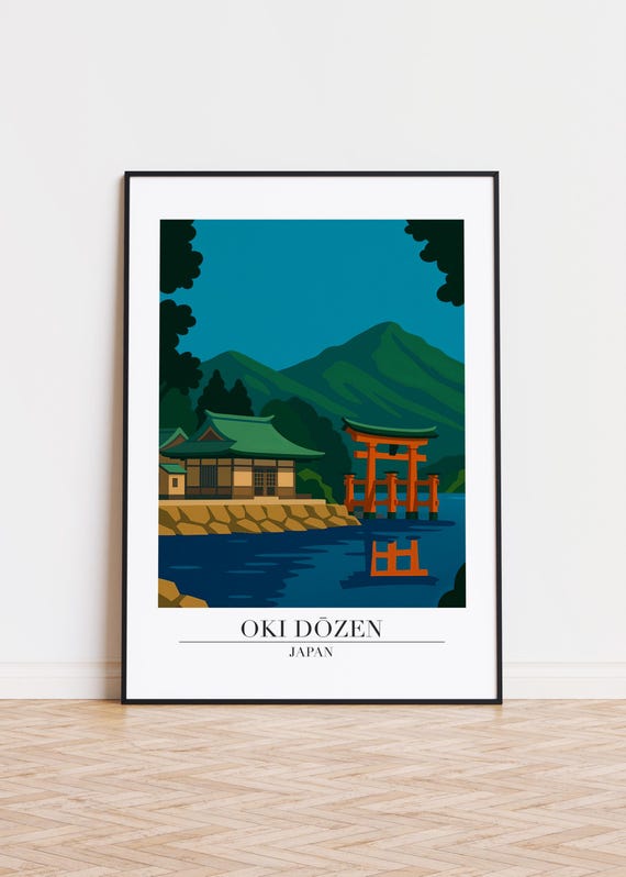 Oki Dzen Japan Poster City Skyline Art Print