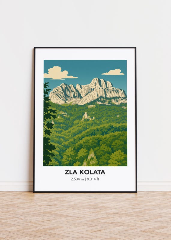 Zla Kolata Poster Mountain Landscape Art Print