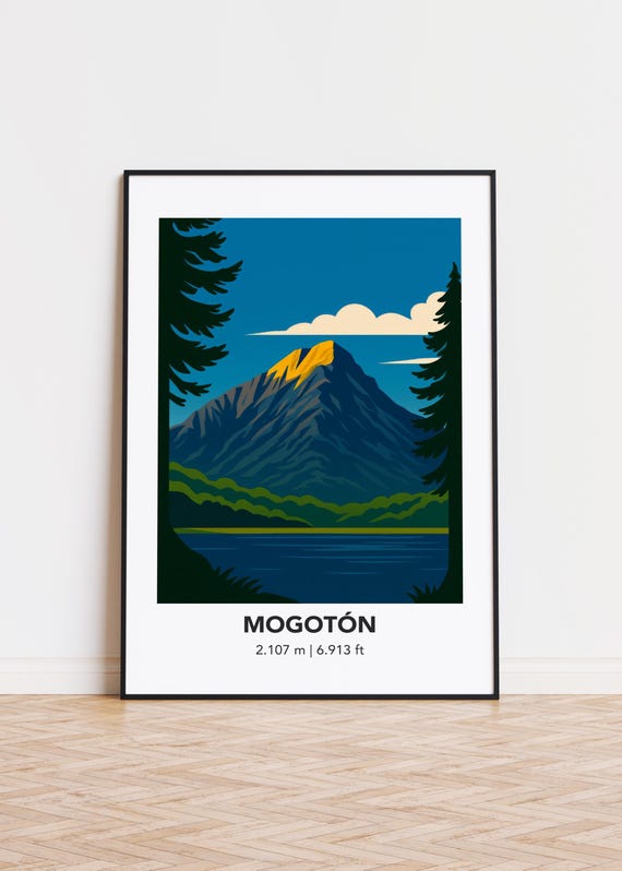 Minimalist Mogotn Mountain Print Modern Art Poster