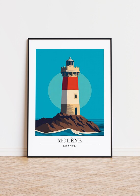 Molne France Poster City Illustration Art Print