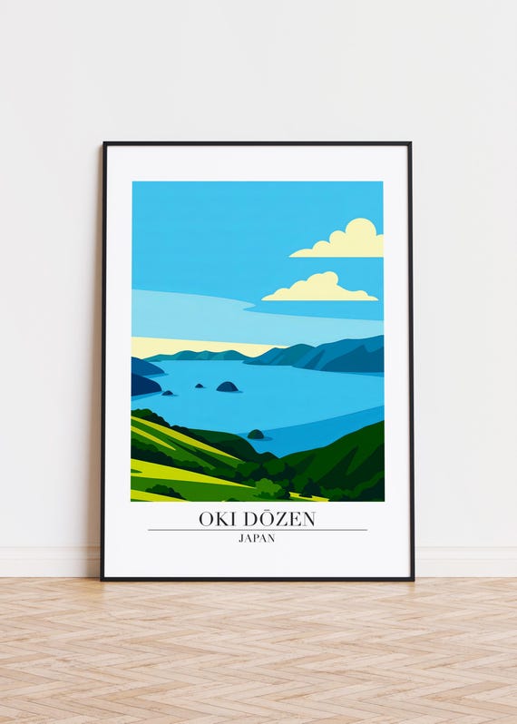 Oki Dzen Japan Poster City Skyline Art Print