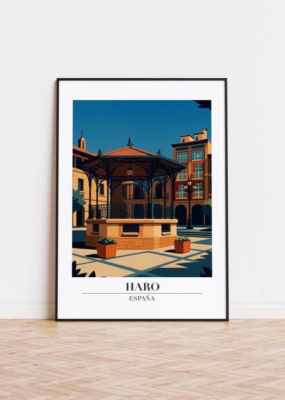 Haro Spain Poster Modern City Art Print