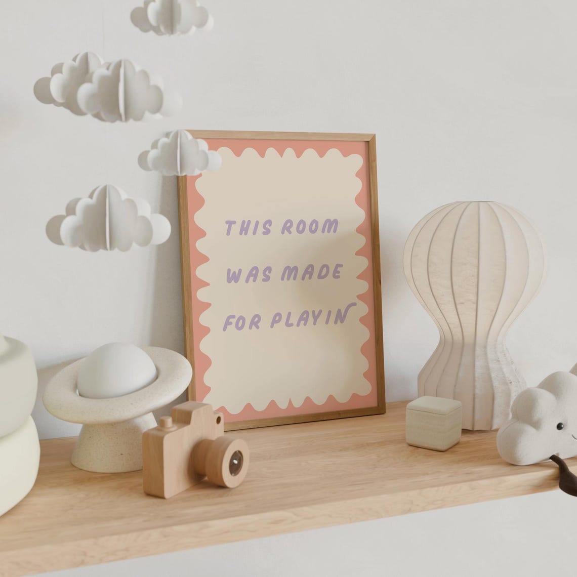 This Room Was Made For Playin Playroom Quote Nursery Art Print - Image 4