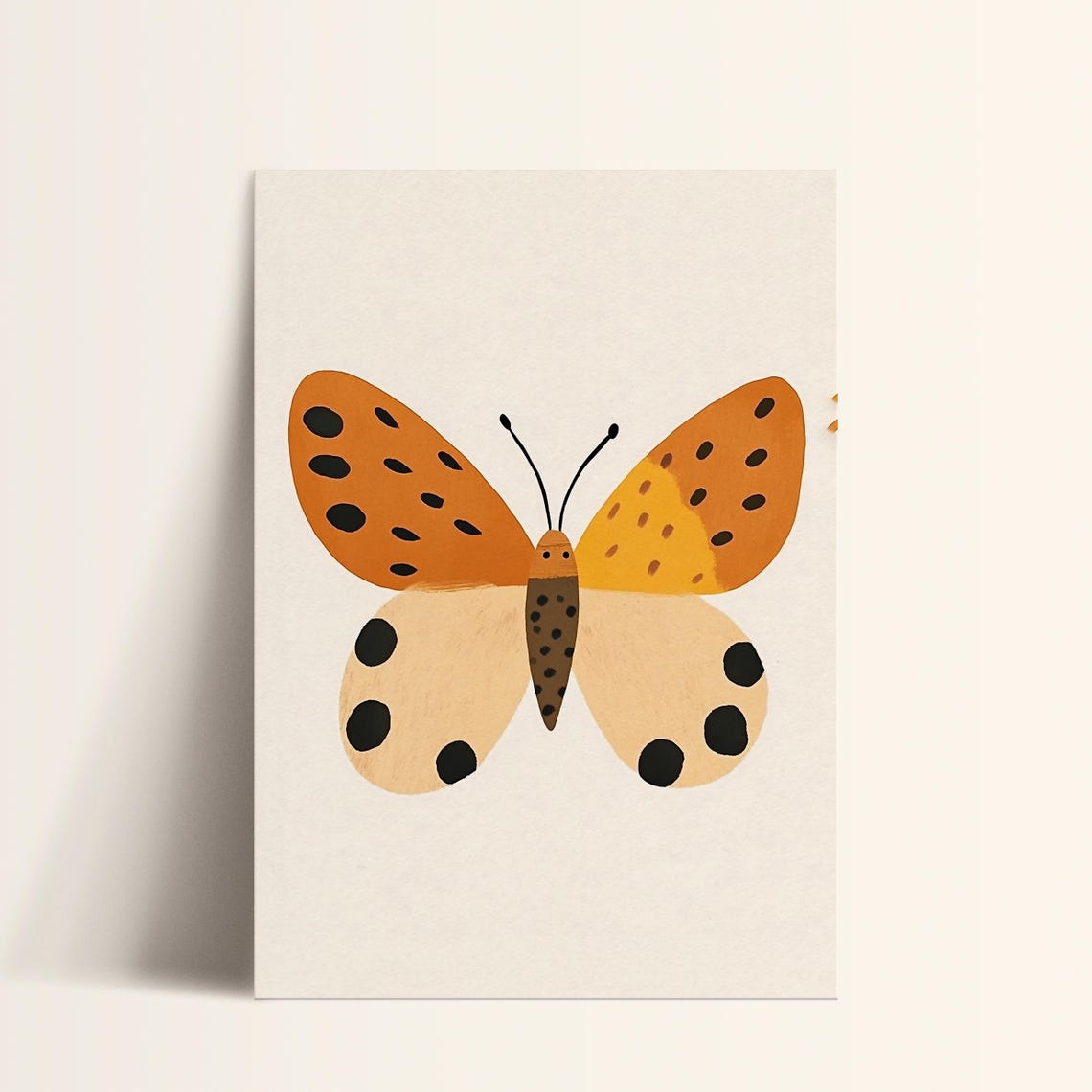Butterfly Wall Art Print Modern Nursery Decor Kids Room Art Minimalist Nature Print Boho Style - Image 4