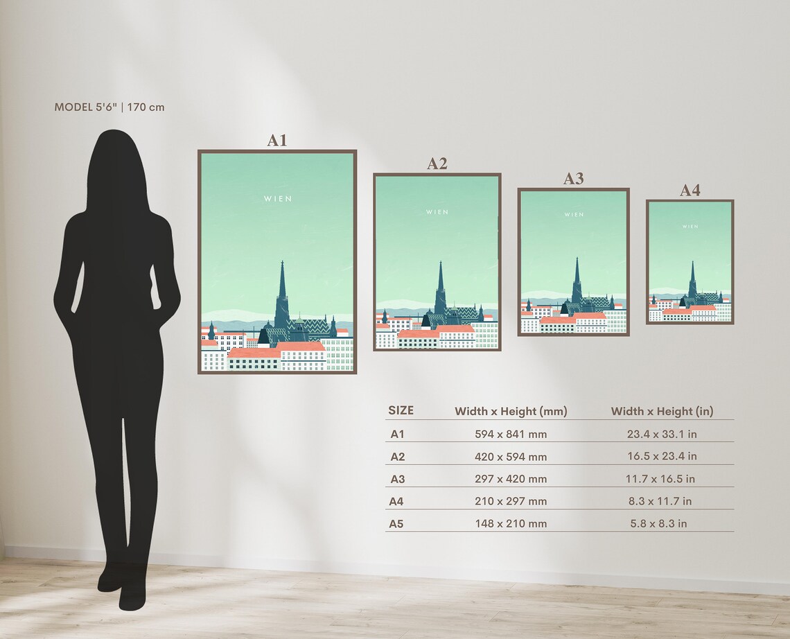 Vienna Poster Print, Minimalist Austria Travel Art - Image 2