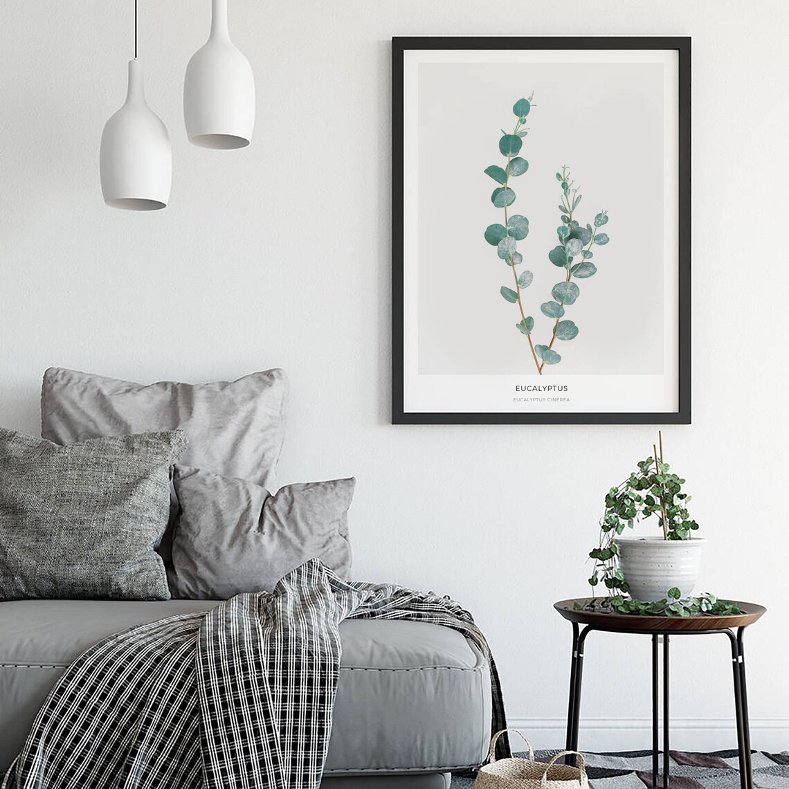 Eucalyptus Botanical Leaf Art Print, Mint Decor - Image 3