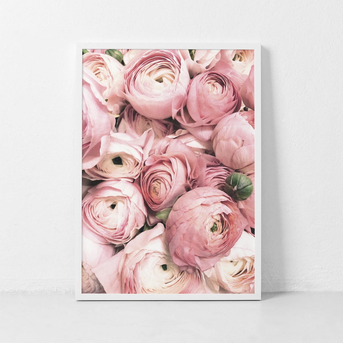 Peony Print Botanical Art, Pink Flowers Bedroom Decor