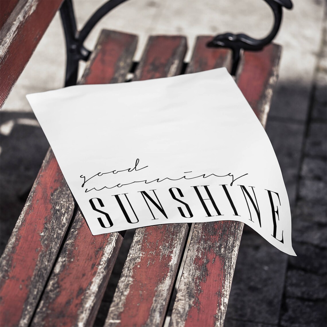 Good Morning Sunshine Inspirational Poster, Minimalist Print - Image 2