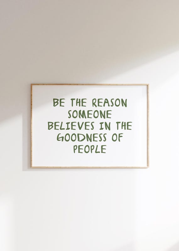 Uplifting Quote Poster, Minimalist Trendy Art