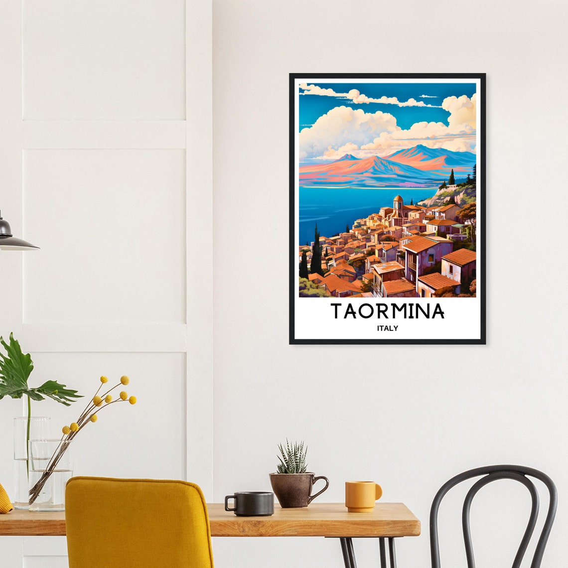 Taormina Travel Print Taormina Print Taormina Travel Poster Taormina Italy Print Taormina Travel Gift Taormina Art Gift Italy Lover Gift - Image 3