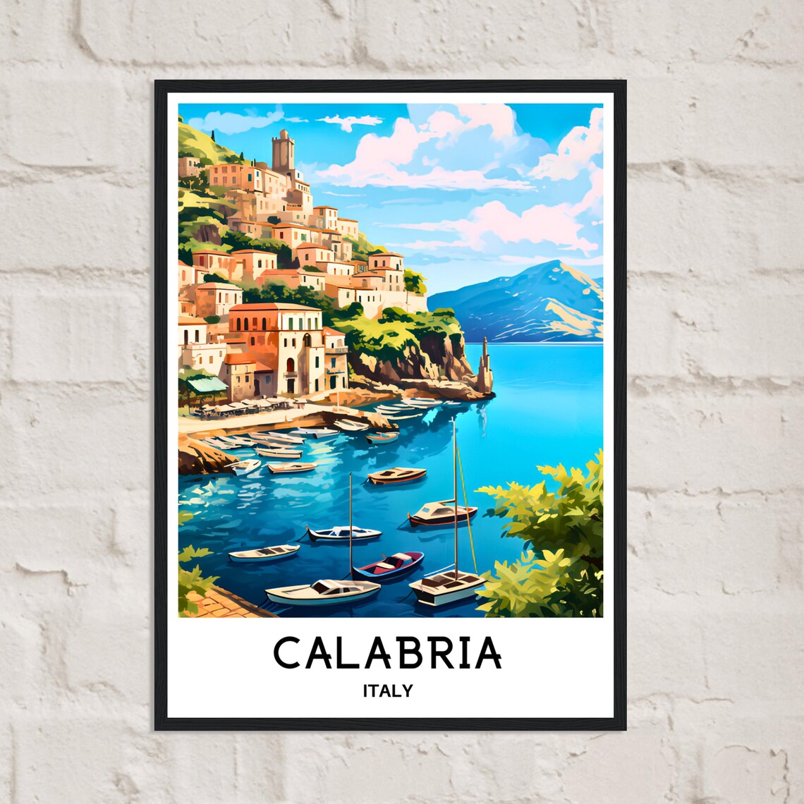 Calabria Travel Poster, Italy Lover Gift - Image 3