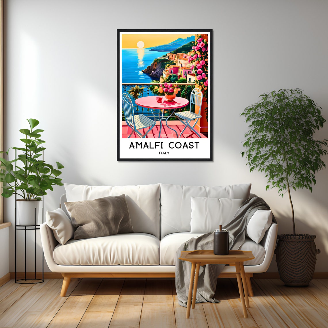 Amalfi Travel Poster Amalfi Travel Print Amalfi Coast Wall Art Amalfi Travel Gift Amalfi Coast Italy Print Amalfi Italy Poster Amalfi Print - Image 3