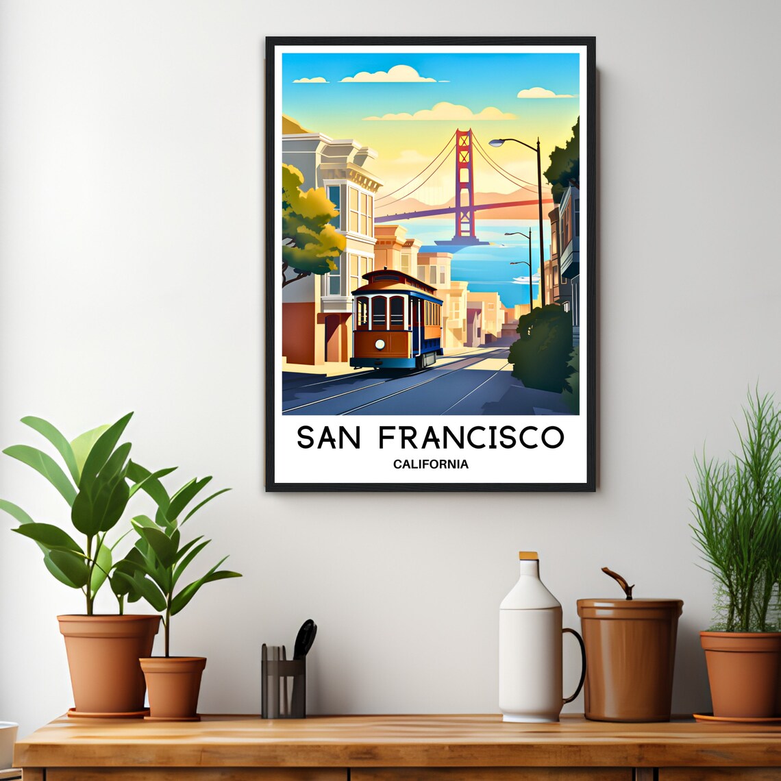 San Francisco Travel Poster, USA City Art Print - Image 3