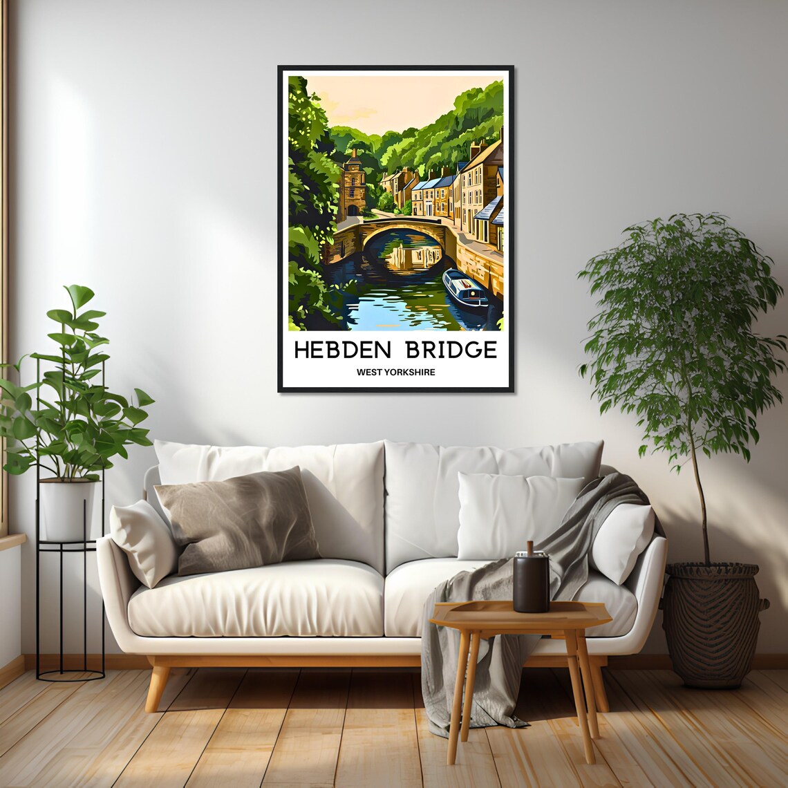 Hebden Bridge Travel Poster, West Yorkshire England - Image 2