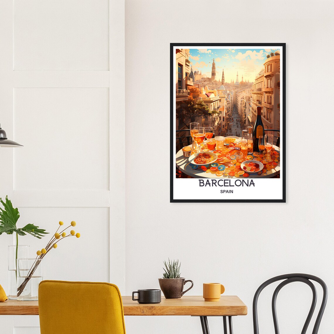 Barcelona Vintage Travel Poster, Spain Wall Art - Image 2