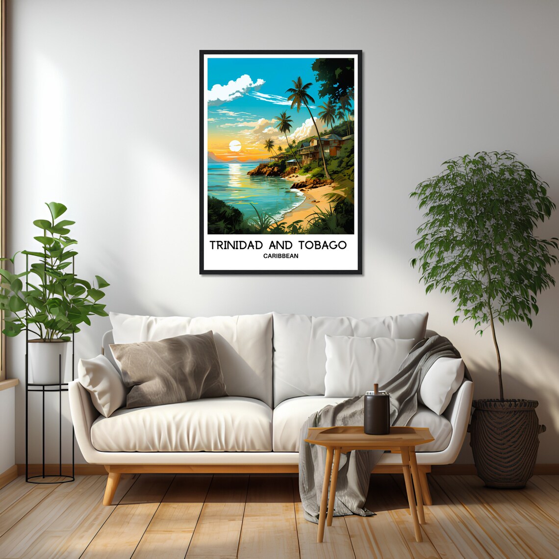 Trinidad And Tobago Island Illustration Travel Poster - Image 2