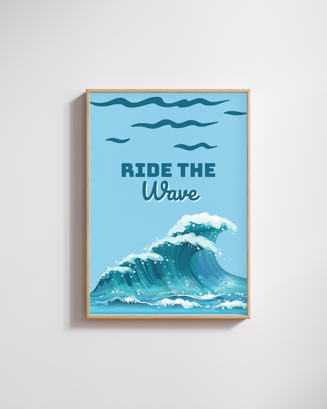 Ride The Wave Retro Surf, Motivational Ocean - Image 2