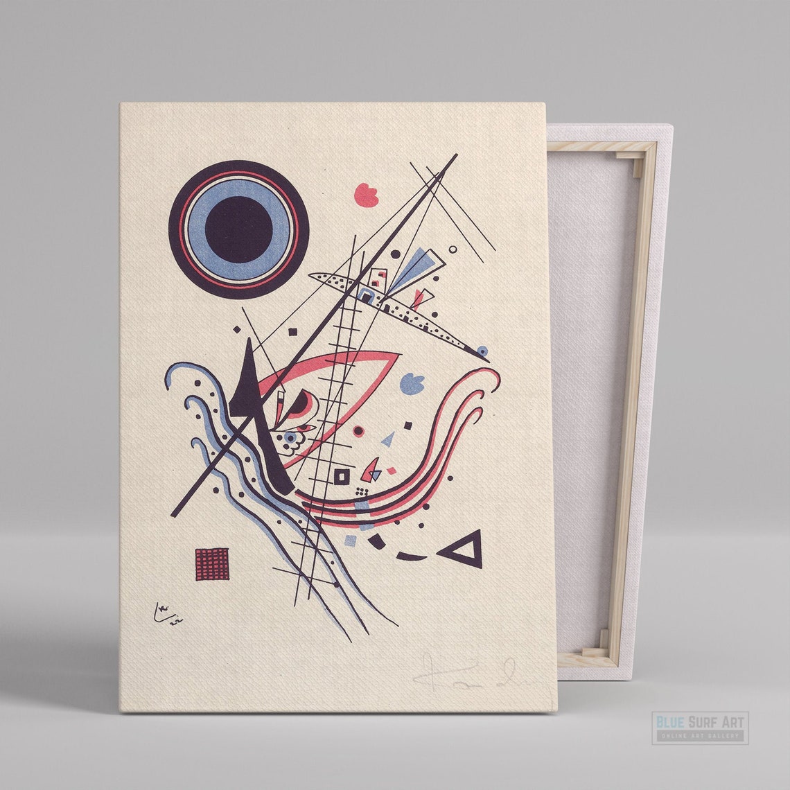 Wassily Kandinsky Bauhaus Ink Drawing Ship Lines Circle Art Poster