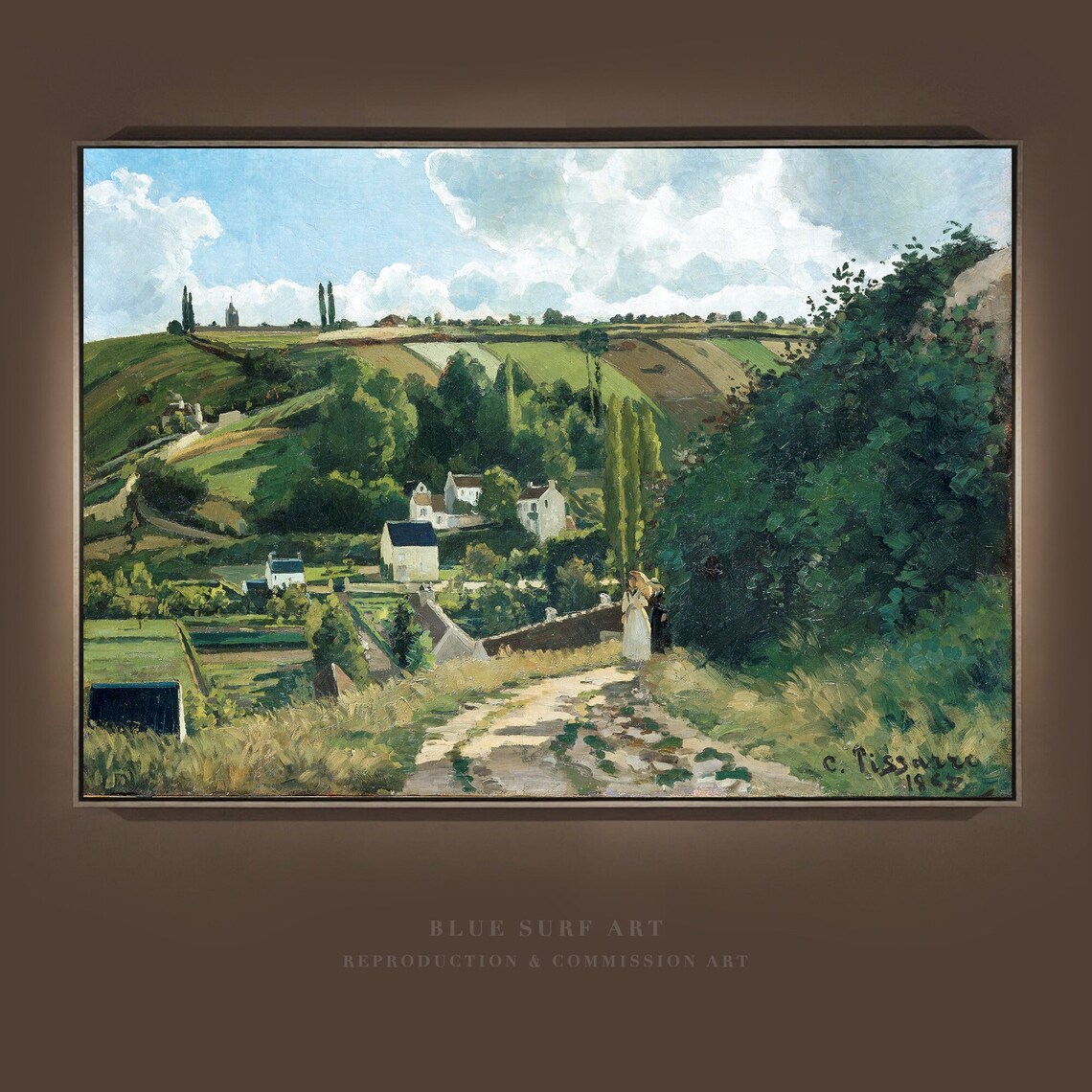 Camille Pissarro Jalais Hill Pontoise 1867 French Village Poster