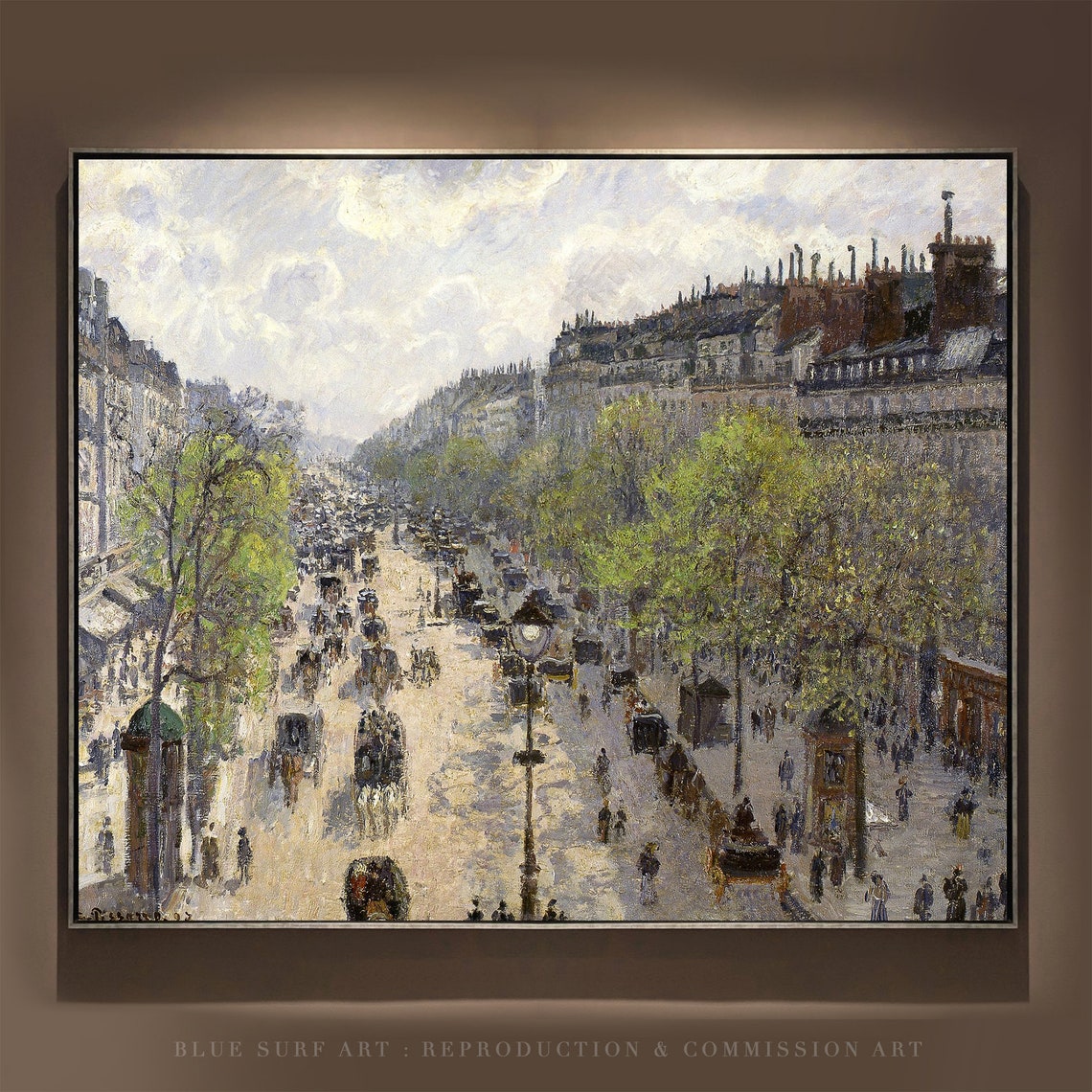 Camille Pissarro Boulevard Montmartre Spring Paris Street Poster