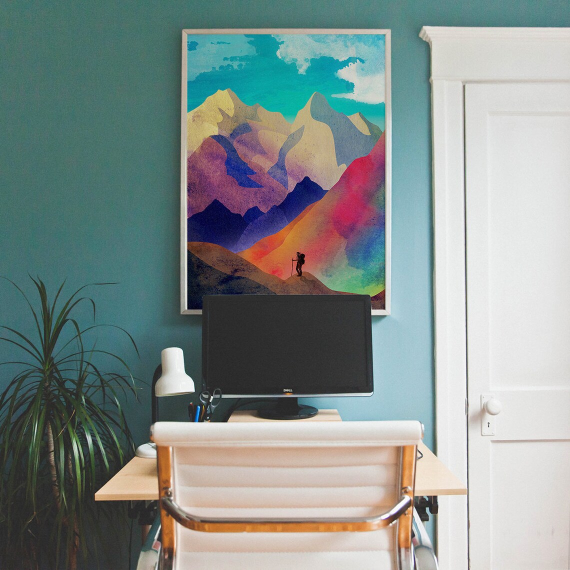 Woman Hiker Art Print, Home or Office Decor - Image 2