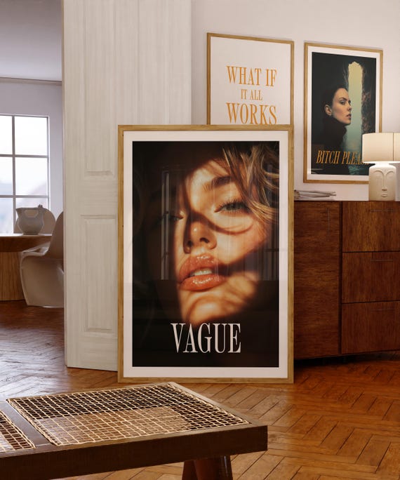 Fashion Wall Art Modern Decor Aesthetic Room Decor Gift For Her Bedroom Art Living Room Print Minimalist Interior Design