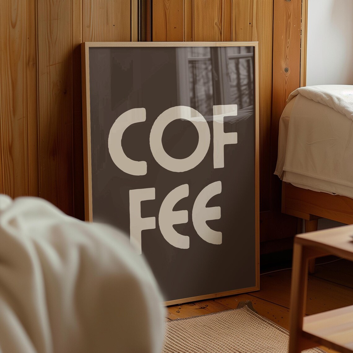 Coffee Typography Poster, Retro Kitchen Wall Art - Image 3